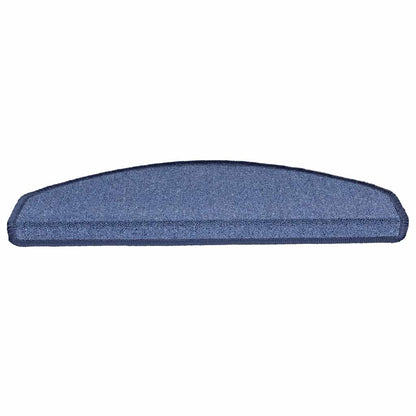 Tappetini per scale 20 pz 65x24x4 cm Blu Semicircolari Grandi