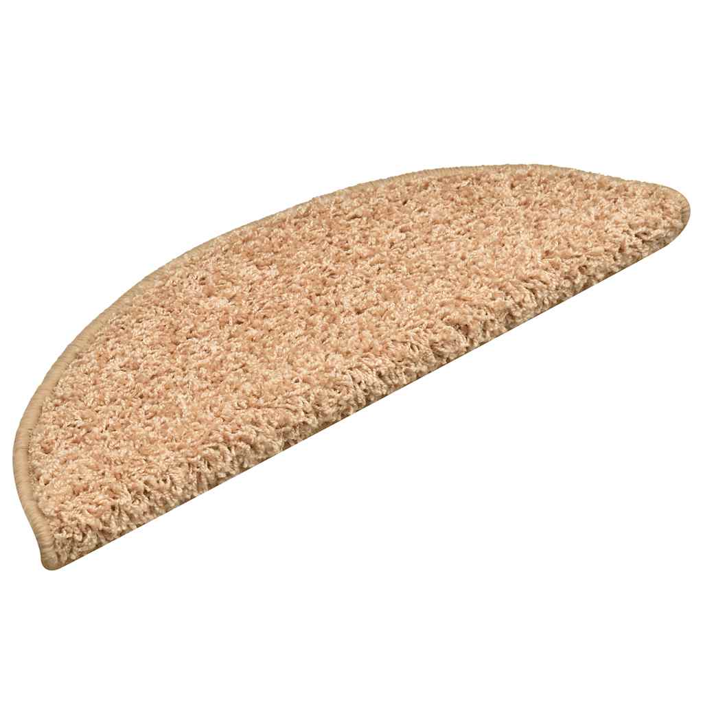 Tappetini per scale 30 pz 56x17x3 cm Oro Semicircolari