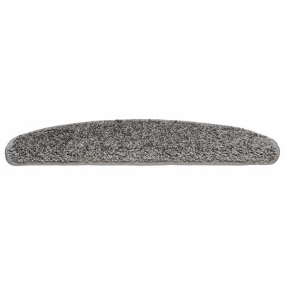 Tappetini per scale 30 pz 65x21x4 cm Grigio Semicircolari Grandi