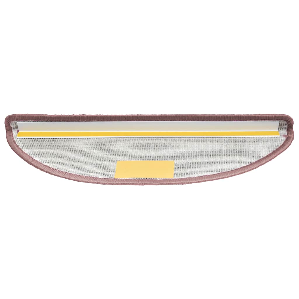 Tappetini per scale 30 pz 65x21x4 cm Rosa chiaro Semicircolari Grandi