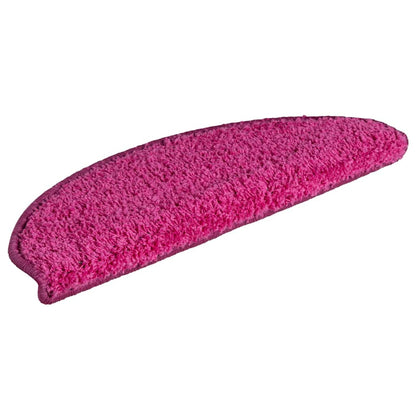 Tappetini per scale 30 pz 65x21x4 cm rosa semicircolari grandi