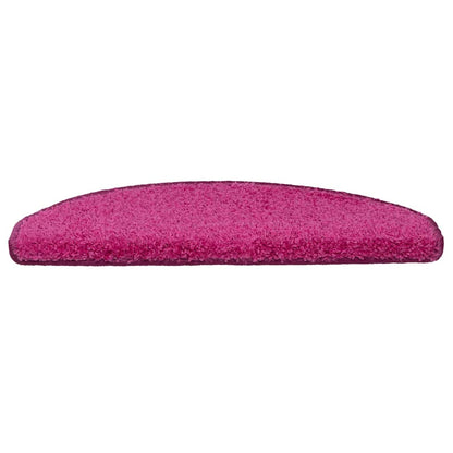 Tappetini per scale 30 pz 65x21x4 cm rosa semicircolari grandi