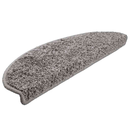 Tappetini per scale 20 pz 65x21x4 cm Grigio Semicircolari Grandi