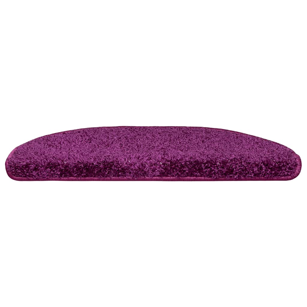 Tappetini per scale 20 pz 65x21x4 cm Viola Semicircolari Grandi