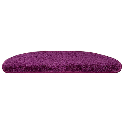 Tappetini per scale 20 pz 65x21x4 cm Viola Semicircolari Grandi