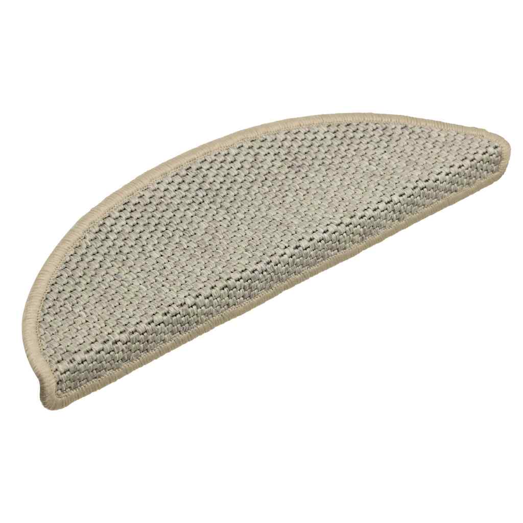 Tappeti Adesivi Scale Aspetto Sisal 30pz 56x17x3cm Verde Chiaro