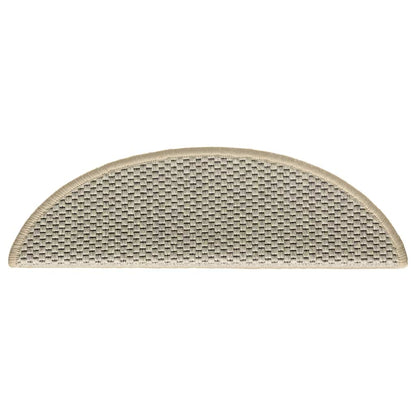 Tappeti Adesivi Scale Aspetto Sisal 30pz 56x17x3cm Verde Chiaro