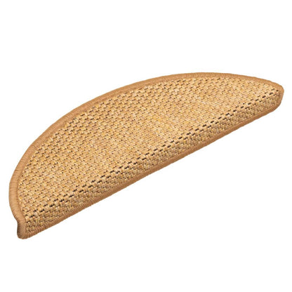 Tappeti Autoadesivi Scale Aspetto Sisal 30 pz 56x17x3 cm Sisal