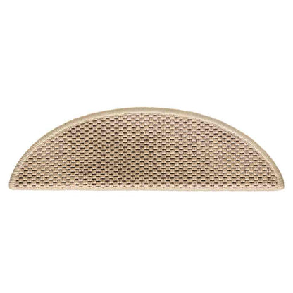 Tappeti Autoadesivi Scale Aspetto Sisal 30 pz 56x17x3 cm Sabbia