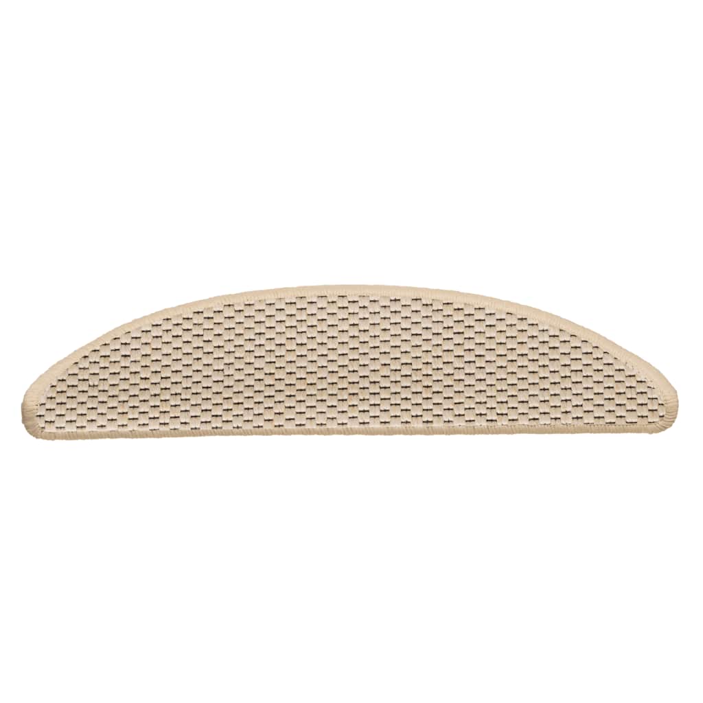 Tappeti Autoadesivi Scale Aspetto Sisal 30pz 56x17x3 cm Berbero