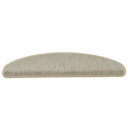 Tappeti Adesivi Scale Aspetto Sisal 30pz 65x21x4cm Verde Chiaro