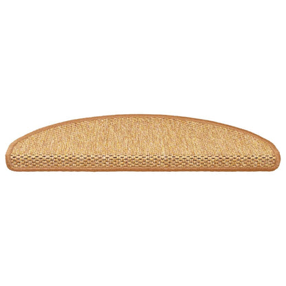 Tappeti Autoadesivi Scale Aspetto Sisal 30 pz 65x21x4 cm Sisal