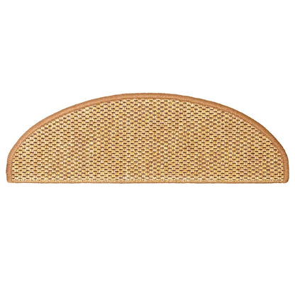 Tappeti Autoadesivi Scale Aspetto Sisal 30 pz 65x21x4 cm Sisal