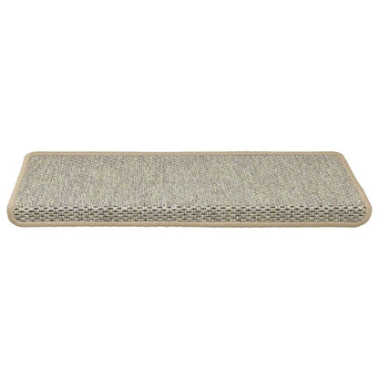Tappeti Autoadesivi Scale Aspetto Sisal 30 pz 65x21x4 cm Verde Chiaro