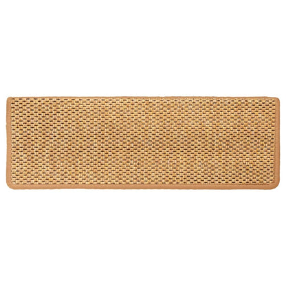 Tappeti Adesivi Scale Aspetto Sisal 30 pz 65x21x4 cm Sisal