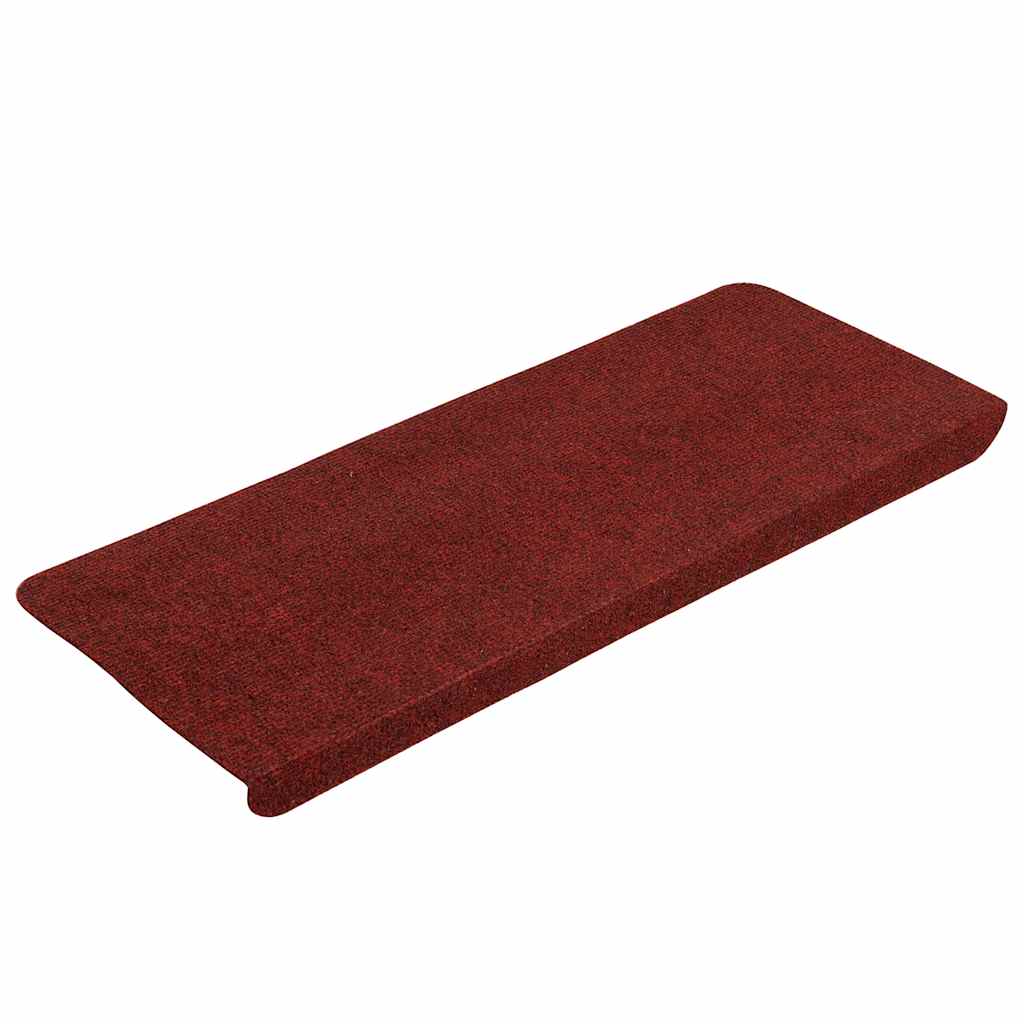 Tappetini Autoadesivi per Scale 30 pz Rossi 65x22,5x3,5 cm