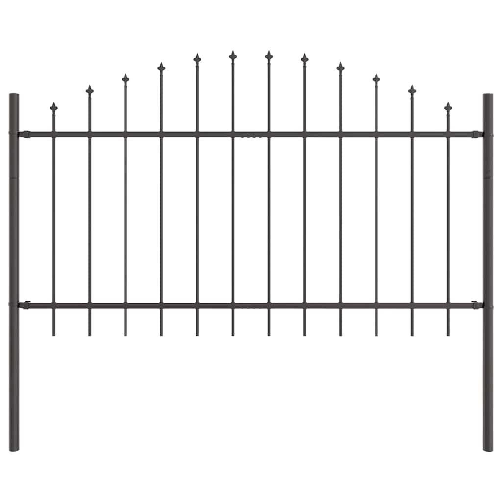 Recinzione per Giardino 3 pcs Grigio 170 x 140 cm