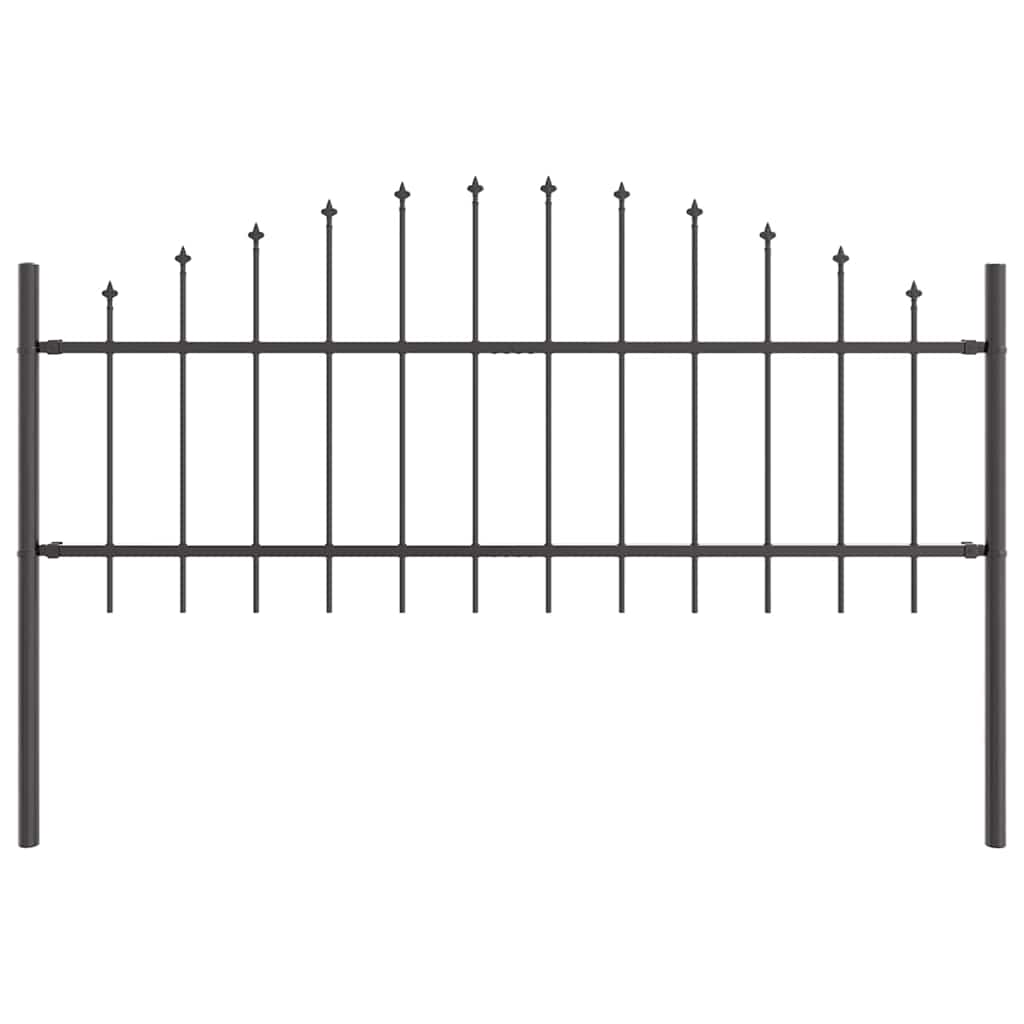 Recinzione per Giardino 4 pcs Grigio 170 x 140 cm