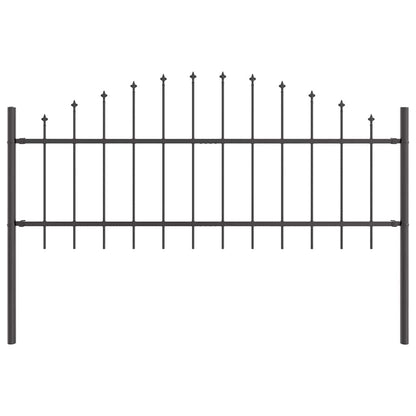 Recinzione per Giardino 4 pcs Grigio 170 x 140 cm