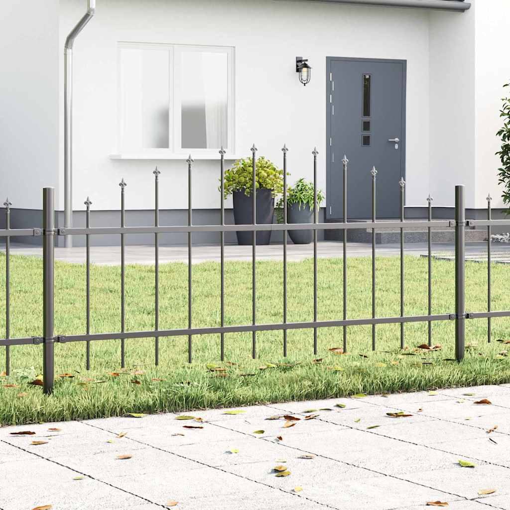 Recinzione per Giardino 6 pcs Grigio 170 x 140 cm