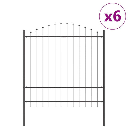 Recinzione per Giardino 6 pcs Grigio 170 x 215 cm