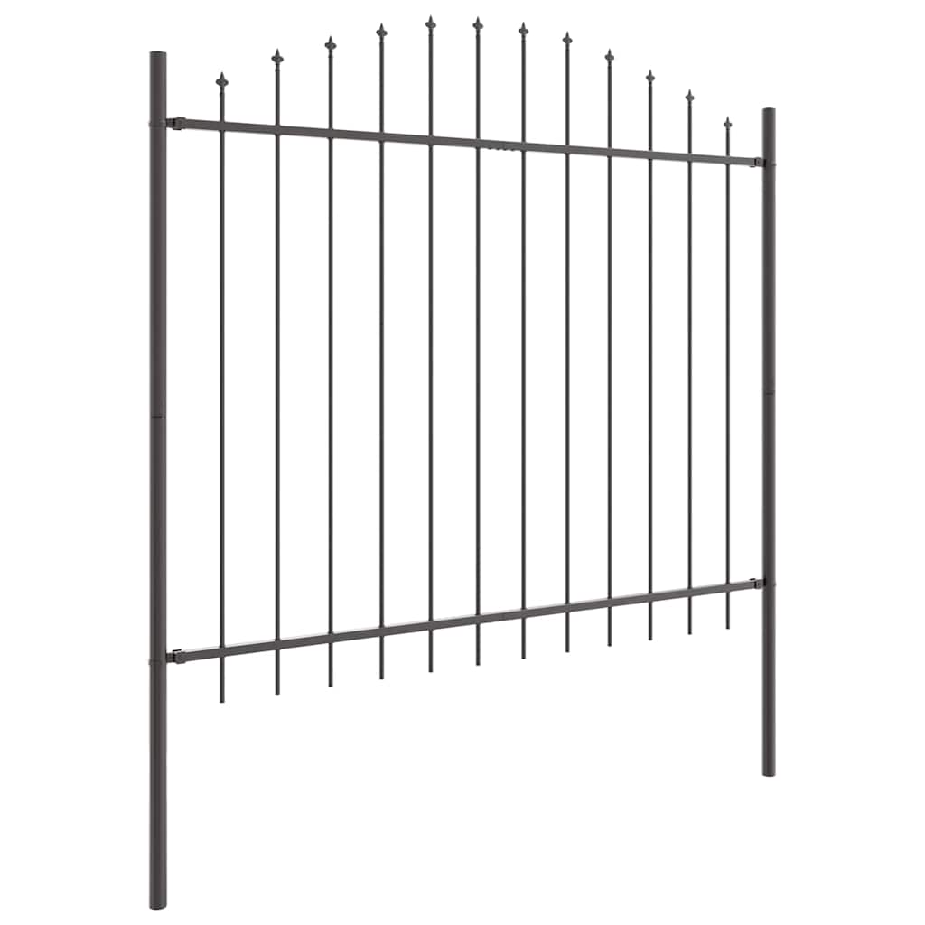 Recinzione per Giardino 7 pcs Grigio 170 x 190 cm