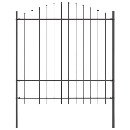 Recinzione per Giardino 7 pcs Grigio 170 x 215 cm