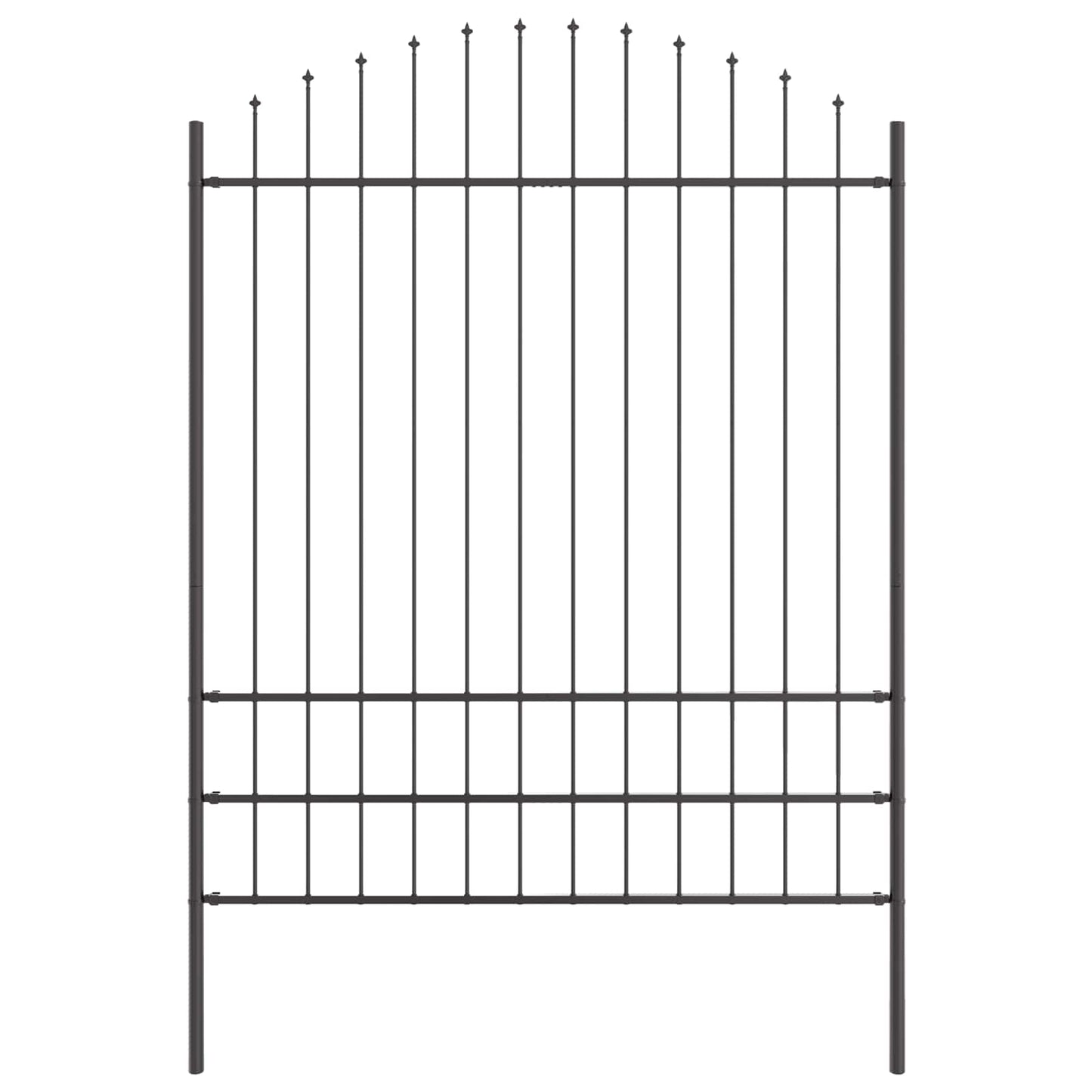Recinzione per Giardino 7 pcs Grigio 170 x 225 cm