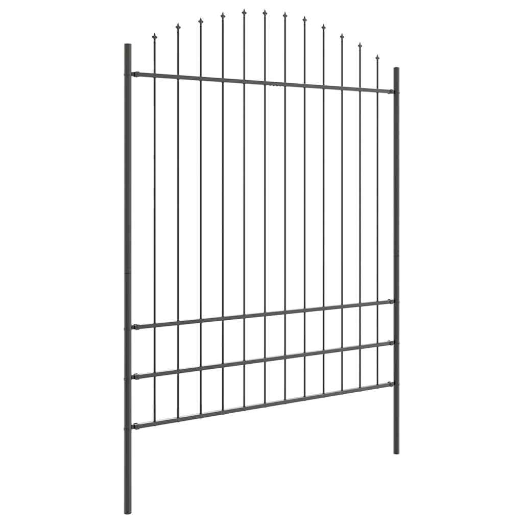 Recinzione per Giardino 7 pcs Grigio 170 x 225 cm
