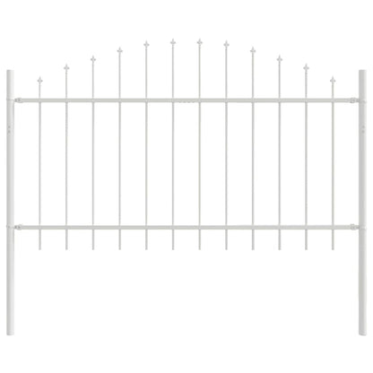 Recinzione per Giardino 3 pcs Bianco 170 x 140 cm