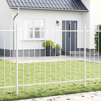 Recinzione per Giardino 4 pcs Bianco 170 x 165 cm