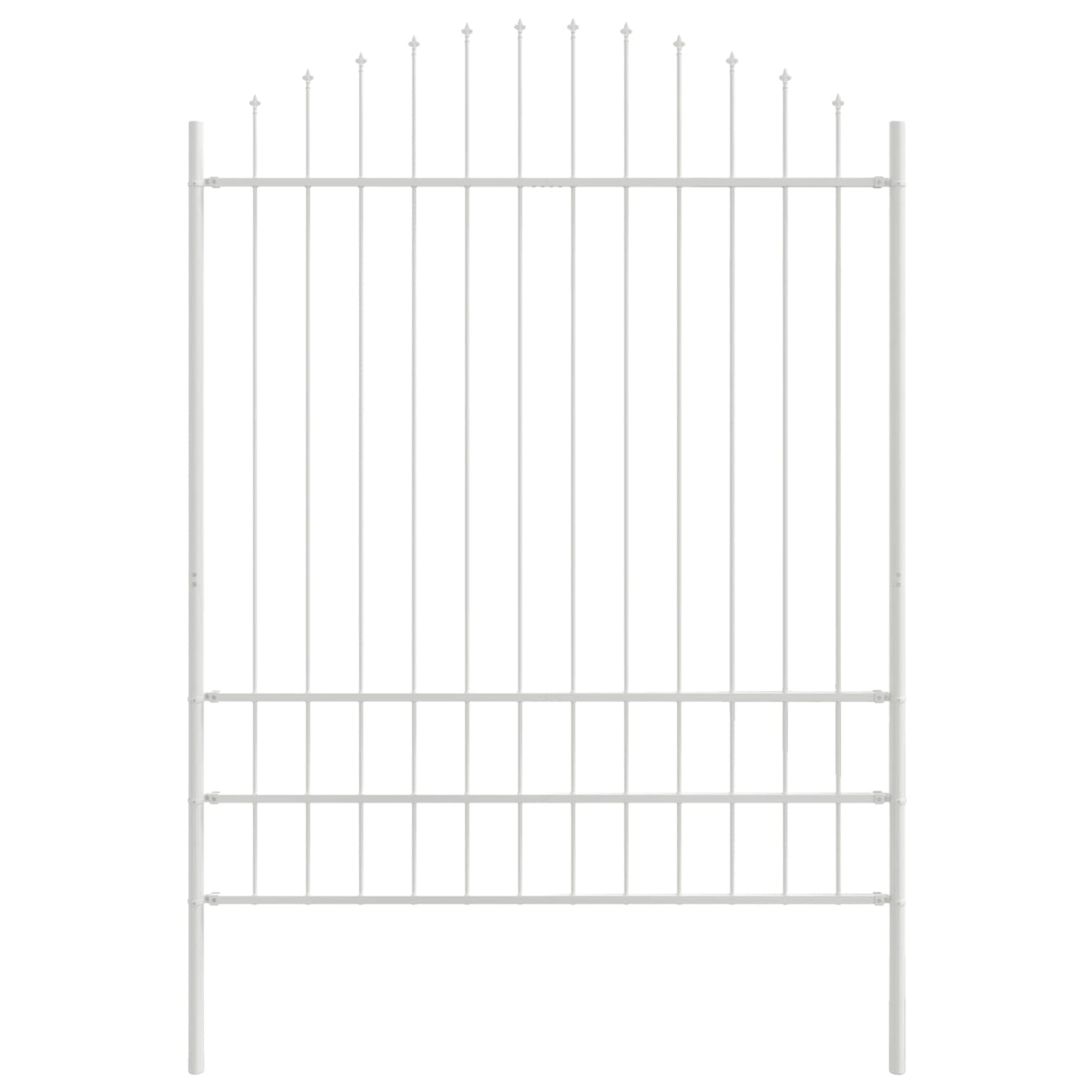 Recinzione per Giardino 4 pcs Bianco 170 x 225 cm