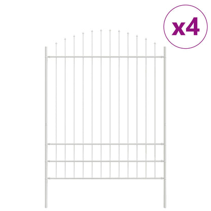 Recinzione per Giardino 4 pcs Bianco 170 x 225 cm