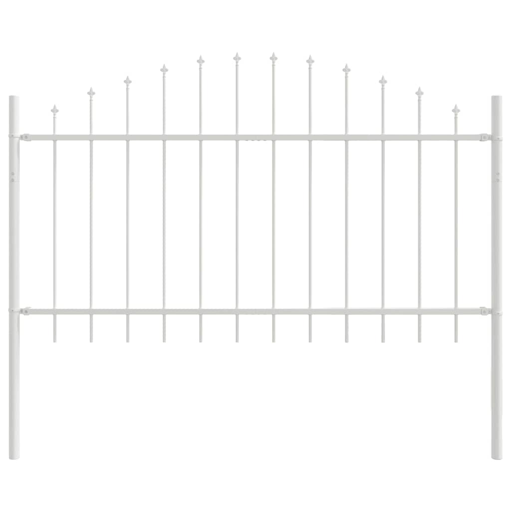 Recinzione per Giardino 5 pcs Bianco 170 x 140 cm