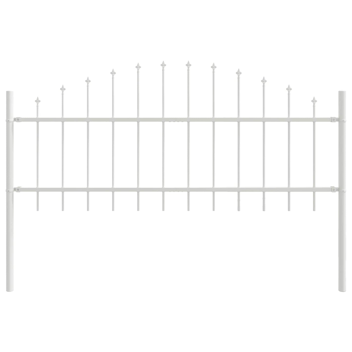 Recinzione per Giardino 6 pcs Bianco 170 x 140 cm