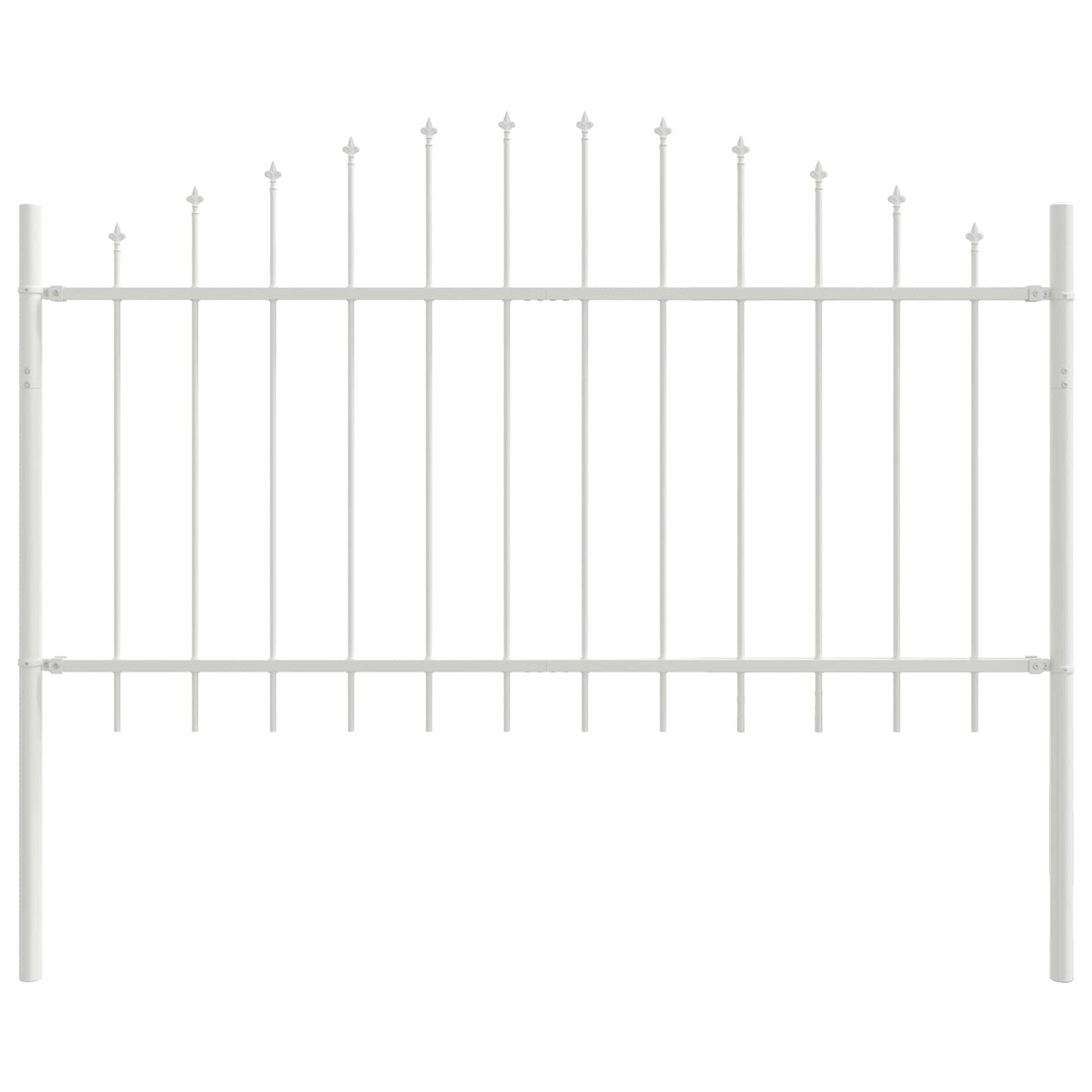 Recinzione per Giardino 7 pcs Bianco 170 x 140 cm