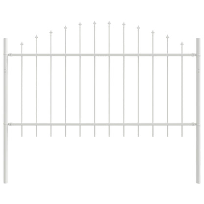 Recinzione per Giardino 7 pcs Bianco 170 x 140 cm