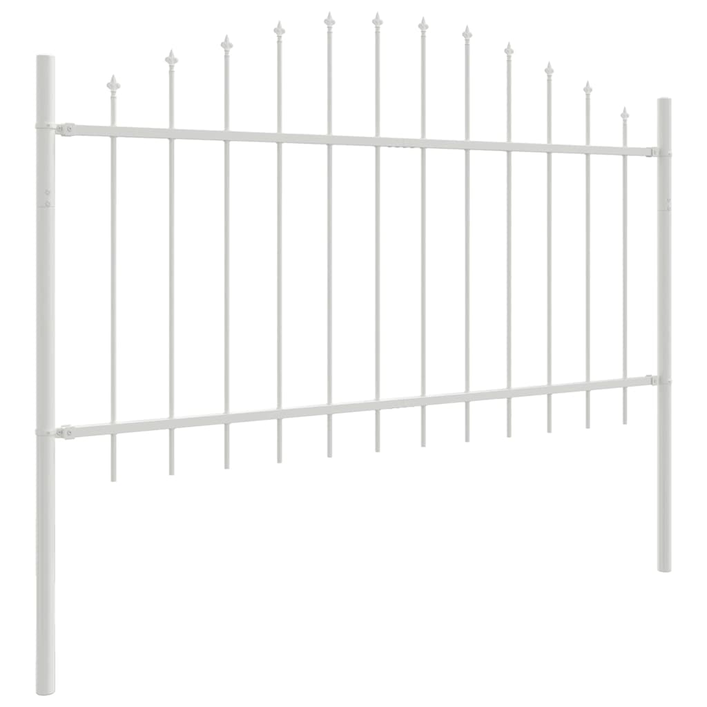 Recinzione per Giardino 7 pcs Bianco 170 x 140 cm