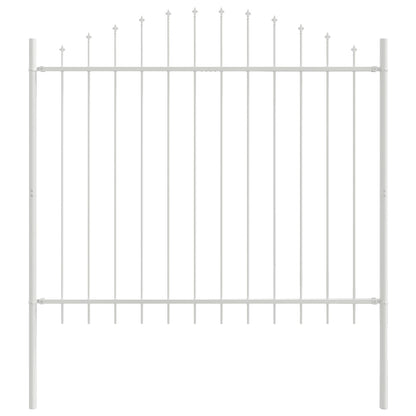 Recinzione per Giardino 7 pcs Bianco 170 x 165 cm