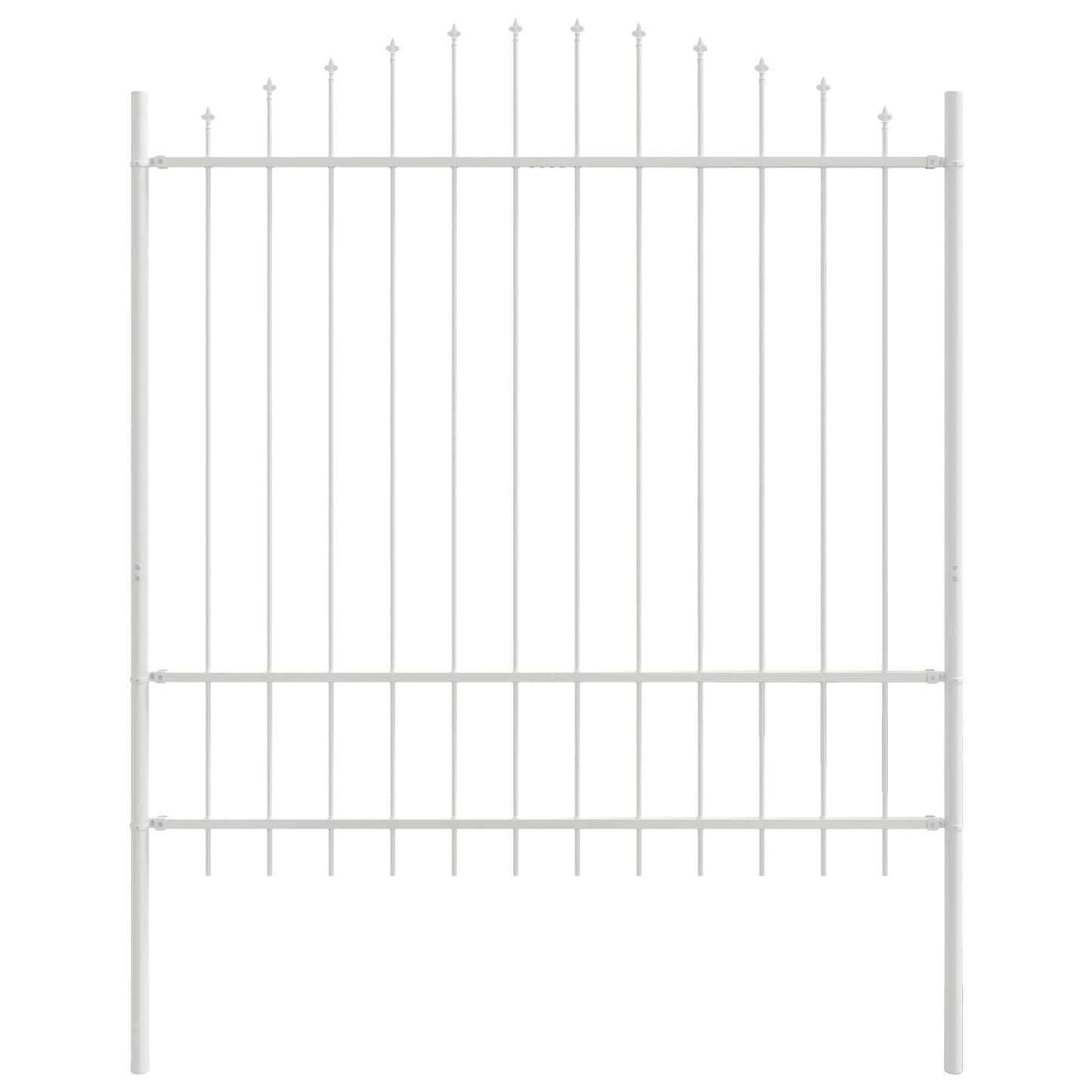 Recinzione per Giardino 7 pcs Bianco 170 x 215 cm