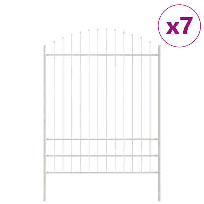 Recinzione per Giardino 7 pcs Bianco 170 x 225 cm