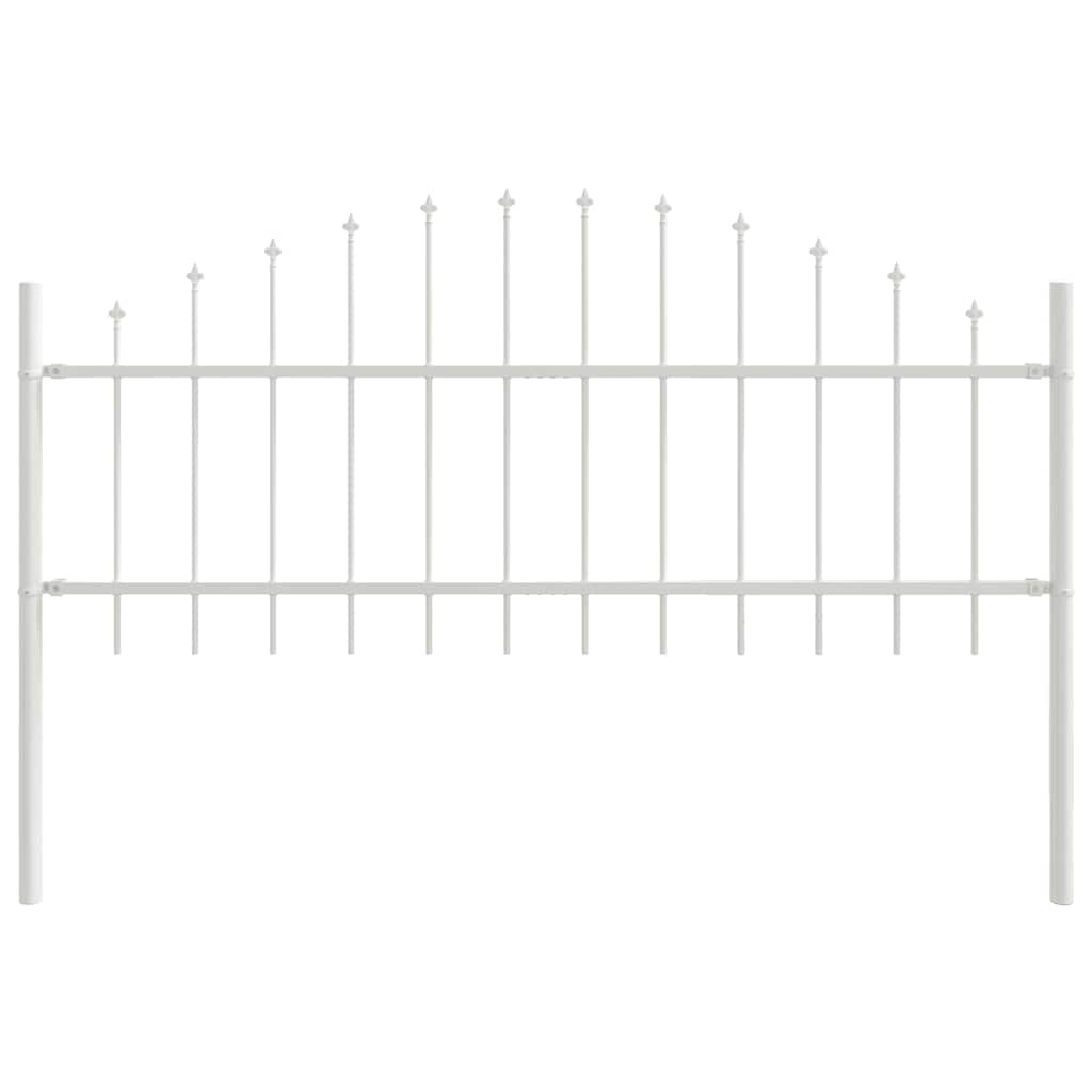 Recinzione per Giardino 8 pcs Bianco 170 x 140 cm
