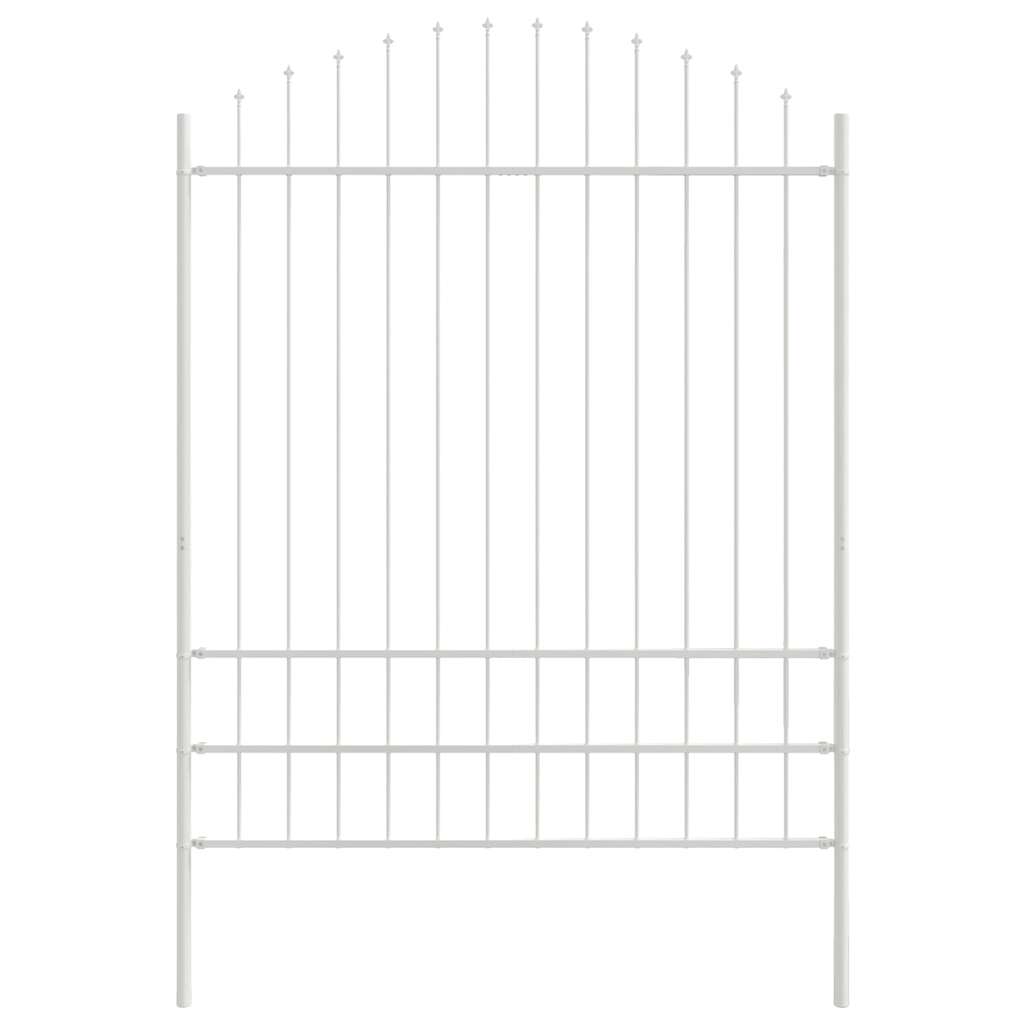Recinzione per Giardino 8 pcs Bianco 170 x 225 cm