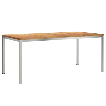 Set da pranzo per esterni 5 pcs Marrone Legno di teak solido