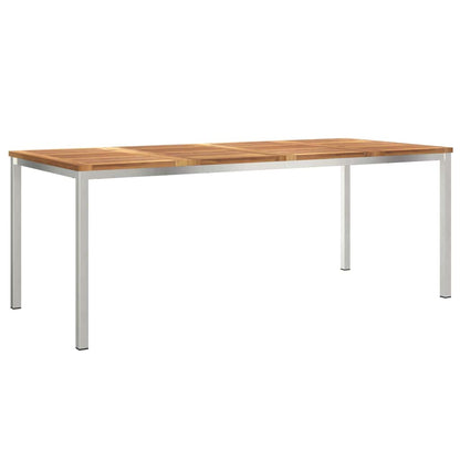 Set da pranzo per esterni 7 pcs Marrone Legno di teak solido