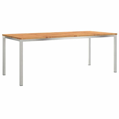 Set da Pranzo per Giardino 9 pcs Legno di Acacia Massello