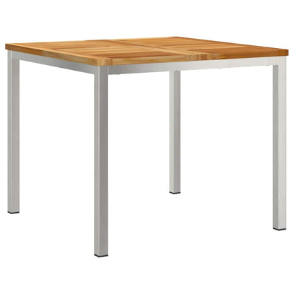 Set da Pranzo per Giardino 3 pcs Marrone Legno di teak solido