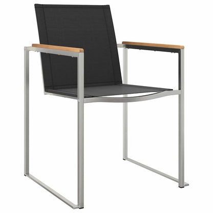 Set da Pranzo per Giardino 3 pcs Legno di Acacia Massello