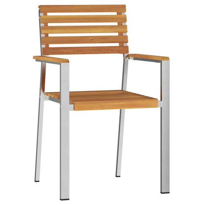 Set da Pranzo per Giardino 3 pcs Legno di Acacia Massello