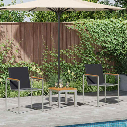 Set da Pranzo per Giardino 3 pcs Legno di teak solido
